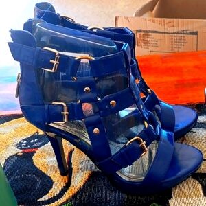 Anne Michelle heels bright blue. Size 8.5